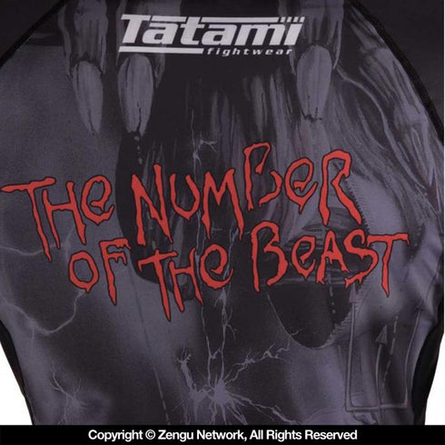 Tatami Iron Maiden Number Of The Beast Women's Grappling Rashguard-4